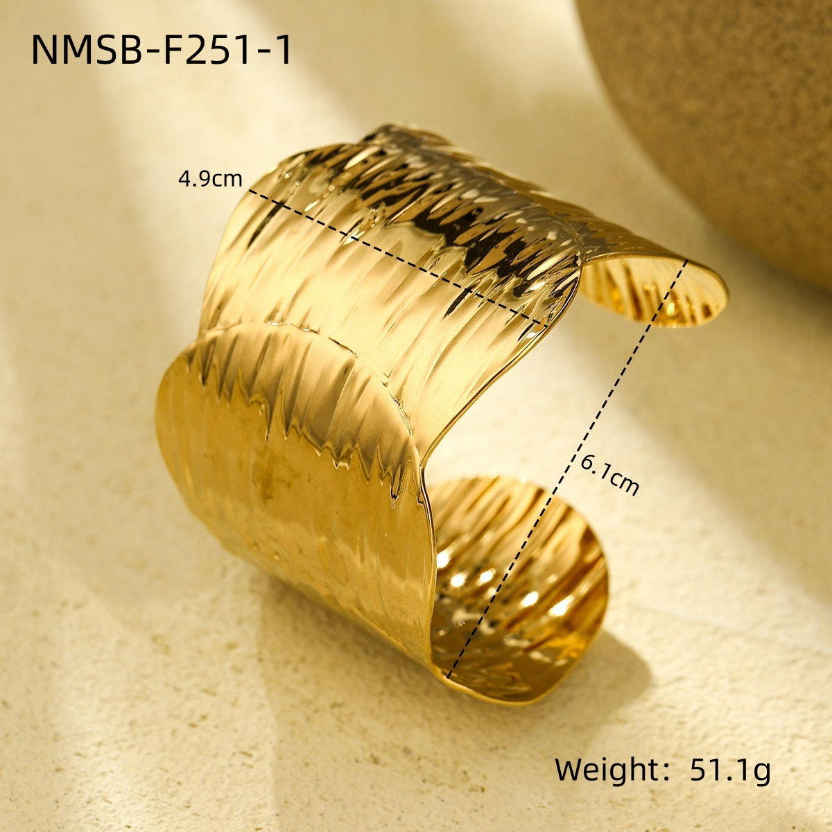 Wholesale Exaggerated titanium steel bracelet wide open stainless steel bracelet